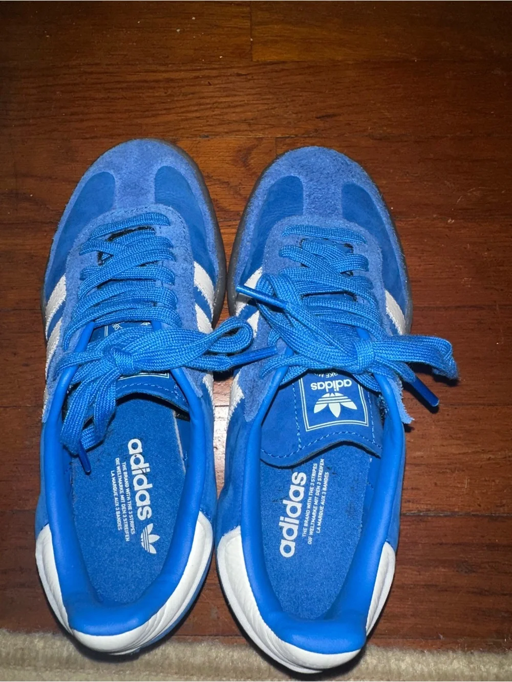 Adidas blue Sambae sneakers